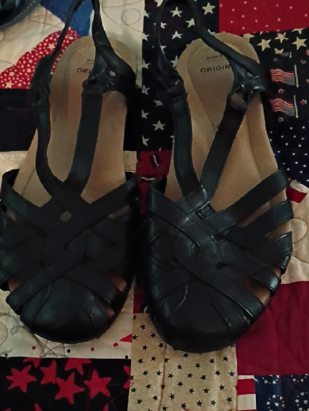 Black Women’s Braided Slingback Sandals -